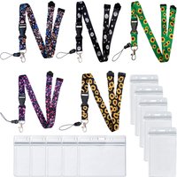 Spot color printing sunflower small floral removable key hook with PVC transparent work card card set