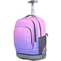High School Student Trolley Backpack, Travel Backpack, Elementary School Student Double Shoulder Backpack For Girls In Grades 5 9, Wheeled Backpack