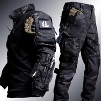 Tactical Frog Suit Men Airsoft Clothes Military Paintball 2 Pieces Sets SWAT Assault Shirts Special Forces Police