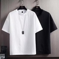 Clothing Solid Short Sleeved T Shirt Summer Versatile Student Loose Five Point Sleeve T Shirt Half Sleeved Top Bottoming Shirt