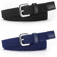Children's Unisex Canvas Student Decorative Waist Casual Elastic Woven Pin Buckle Belt Wholesale