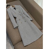 Clothing 2024 Spring Autumn high quality coat jacket classic houndstooth high end windbreaker handsome