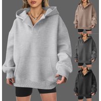 Clothing 2024 autumn winter oversized loose sweatshirt sweatshirt long sleeved jacket