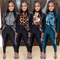 Women's fashion sexy slim-fit plus size back print romper club wear