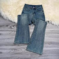 Clothing Retro Flared Jeans High Waist Loose Versatile Slim Flared Pants