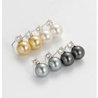 Fine Earrings Princess Diana Classic Pearl Earrings 925 Silver Needle Niche Temperament Zircon Earrings High End Lady Autumn And Winter Earrings