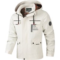 " Streetwear Parka Jacket – Oversized Windproof Hooded Coat Pockets & Wrinkle Free Finish