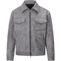 Men's Clothing Suede Jacket For Men And Women High Street Style Zippered Thickened Casual Coat Large Pocket Standard Thickness