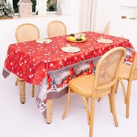 Christmas Decoration Creative Christmas Printing Tablecloth Tablecloth Table Runner Christmas Desktop Decoration Supplies