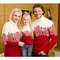 Christmas family sweater Christmas jacquard sweater