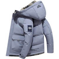 Winter Hooded Puffer Jacket Slim Fit Short Coat Lightweight Warm Quilted Polyester Outerwear Daily Streetwear