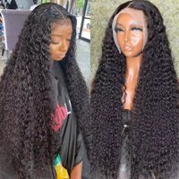 Long Curly Lace Wig Big Waves High Temperature Silk Chemical Fiber Hair Extensions Set