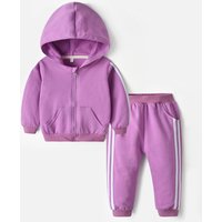 s clothing Spring style hooded zipper shirt leg Harlan pants two piece sports solid casual suit