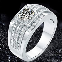 Kuaishou Douyin Live Streaming Source . Moissanite Domineering Gentleman Three Rows Diamonds 2 Carat Elegant