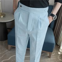 Summer product recommendation casual trousers quality linen pants Naples style cotton linen breathable trousers