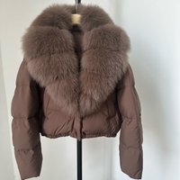 Luxury Winter Short Down Jacket Detachable Fox Fur Collar High Quality Duck Down Elegant & Stylish Loose Fit Warm