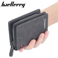Baellerry Wallet Product Matte Zipper Short Wallet card Slot Fashion Vertical Coin Purse