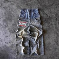 Clothing Denim Wide Leg Pants Polar Big Trendy Embroidery Wear Resistant Straight Loose Celebrity Style