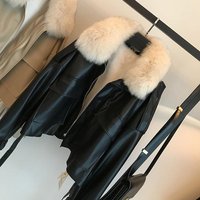 Clothing Fur Thick Fur Coat Short Can Be Detachable Fox Fur Fur Collar Fur Coat