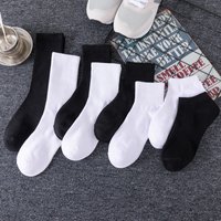 Breathable Cotton Socks For Men & Women – Comfortable Athletic Socks (Ankle/Mid-Calf/Over-Calf) In Classic Black & White