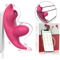APP Invisible Wearable Masturbator Female Tongue Licking Brush Vibrating Massager Products Factory
