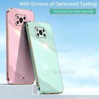 Case For Poco X3 Pro X3 NFC F3 GT M3 Pro Luxury Plating Soft Silicone Gel Funda Carcasa Coque