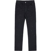 Casual versatile hot diamond full star jeans spring summer super hot ins spirit straight slim pants
