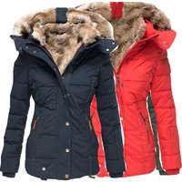 Clothing warm fur collar cotton coat zipper long sleeved slim hooded cotton coat