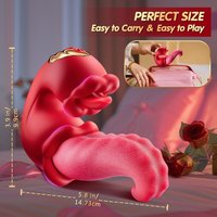 simulated Tongue Sex Stimulation G spot Orgasm Strong Vibration Insertable Toy