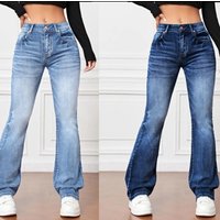 Clothing fashion jeans high waist loose slim straight pants