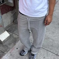 European American Design Sweatpants Street Casual Trousers Trendy Hip hop Casual Trousers Loose Straight leg Trousers