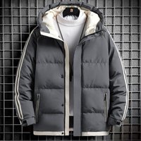Men’s Winter Puffer Jacket – Water-Resistant Hooded Coat With 450g Polyester Fill (7 Sizes, 5 Colors) | Unisex Streetwear & Casual Style