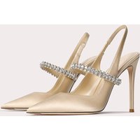 Women's Shoes Rhinestone Patent Leather Sandals New Fairy Style Nude Pointed Toe Stiletto High Heels