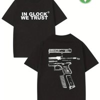 Herren T Shirt Mit Grafik Im Glock Stil 100 % Baumwolle Schweißableitend Atmungsaktiv Hochwertiges Freizeit T Shirt Für Einfache Bewegung Perfekt