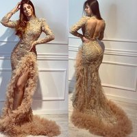 Clothing Dress Sexy Banquet Atmospheric Mesh Long Fishtail Evening Dress