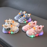 Light Up Shoes Spring Breathable Mesh Shoes Soft Soled Shoes Little Sneaker Trend