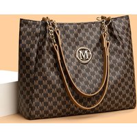 Women's Bag 2026 New Korean Style Fashionable Single-Shoulder Large-Capacity Handheld Tote Vintage Print Commuting Chain