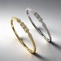 Bangles Trendy Open Style Four Leaf Clover Bracelet Light Luxury Fashion Jewelry High End Light Luxury.