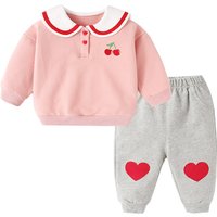 Clothes Hoodie Suit Trousers Doll Collar Autumn Dress Spring Autumn Two piece Set