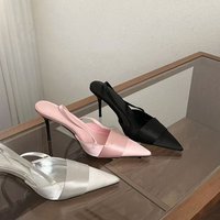 Cool Sophisticated~! Sexy Pointed-toe Satin High-heeled Shoes For Women, Elegant Stiletto Heels With A Fairy-like