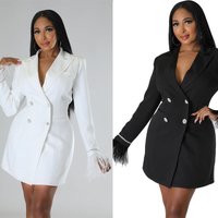 Women’s Clothing HX0233 beautiful and cool super temperament women’s suit dress