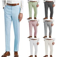 Men's Clothing New Spring And Summer Linen Pants Lightweight Classic Regular Trousers