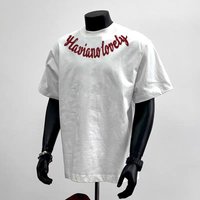 Clothing Summer Trendy Loose Fashion T Shirt High Street Fashion Brand Letter Print Short Sleeved Top