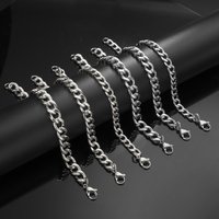 Cuban Chain Hip Hop Ladies Men’s Couple Jewelry Stainless Steel Trend Punk Gift Stainless Steel Bracelet