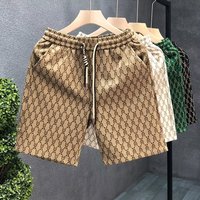 Men's Clothing High end fashion shorts men summer brand versatile pants new men's beach casual floral shorts