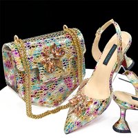 Shoe Bag Set Xiyin Hot Sale S Shoe Set Combination Pointed Toe Strap Heel Single Shoes Irregular Shoulder Bag Handbag