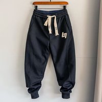 Trendy Casual Jogger Pants Soft Polyester Slim Fit Elastic Waist Comfortable Streetwear Autumn