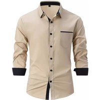 Slim Fit Cotton Shirt Fashion Matching Business Casual Long Sleeve Spring Autumn Style