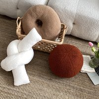 Non Standard Shape Sherpa Pillow Ultra Soft Fluffy Decorative Cushion Sofa Bed & Chair 