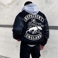 Clothing retro embroidery patchwork hip hop baseball uniform ins brand autumn vibe high street loose jacket
